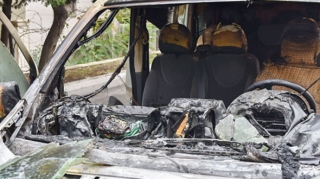 Gürcüstanın Kiyevdəki səfirliyinin avtomobili yandırılıb