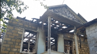 Füzulidə evdə yanğın olub