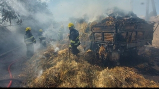 Cəlilabadda yük maşını yandı - Sürücü xəsarət aldı - FOTO 
