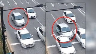 Sükan arxasında telefonla oynayan sürücü qəza törətdi - ANBAAN VİDEO 