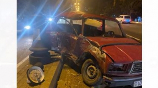 Bakıda avtomobil aşıb, 3 nəfər xəsarət alıb - FOTO - VİDEO 