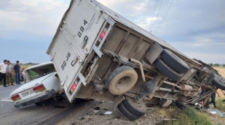 Tərtərdə dəhşətli qəza: "07" ilə yük avtomobili toqquşdu, ölən və yaralananlar var   - FOTO