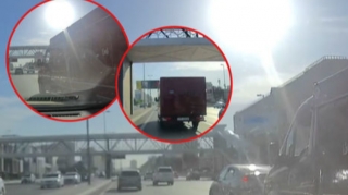 В Баку грузовик создал аварийную ситуацию    - ВИДЕО