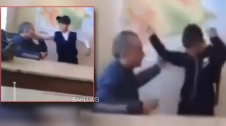Məktəbdə biabırçılıq!  - Şagirdlər müəllimin qarşısında rəqs etdi - VİDEO 