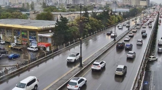 Bakının bir sıra yollarında tıxac müşahidə edilir - SİYAHI 