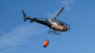 Yanğınla mübarizə aparan helikopter qəzaya uğrayıb 