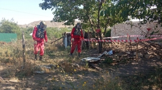 Tovuzun Aşağı Öysüzlü kəndində top mərmisinin qalıqları aşkarlandı