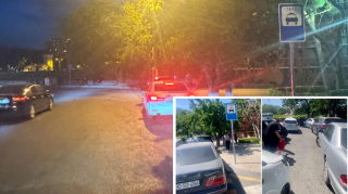 Bakıda qazilərin zəbt etdiyi taksi duracağını POLİS NƏZARƏTƏ GÖTÜRDÜ - VİDEO - FOTO 