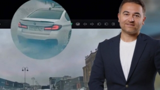 Maşınına su sıçradan sürücünü paylaşdı - VİDEO