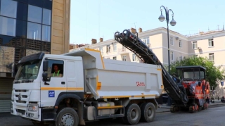 Parlament prospekti və Afiyəddin Cəlilov küçəsində təmir işləri aparılır - FOTO - VİDEO