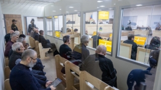 Ermənilərin məhkəməsində 6 təqsirləndirilən şəxsin vəkili müdafiə çıxışı edib - FOTOLAR 