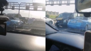 Aeroport yolunda qəza baş verdi  - VİDEO