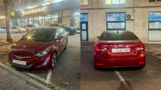 Parkinqdə iki avtomobilin yerini zəbt edən sürücü – 10-XE-505   - FOTO