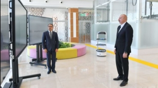 İlham Əliyev Lənkəran regional “ASAN xidmət” mərkəzinin açılışında  - FOTO