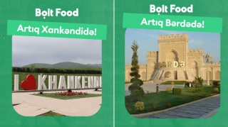 Qarabağda da onlayn yemək sifariş edə bilcəksiniz – “Bolt Food” indi XANKƏDNİ və BƏRDƏDƏ - FOTO 