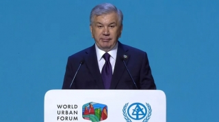 "İlham Əliyevin rəhbərliyi ilə Azərbaycan sürətli inkişaf yolu keçir" - Mirziyoyev 