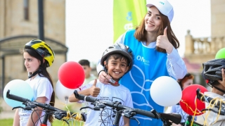 Leyla Əliyevanın təşəbbüsü ilə uşaqlara velosipedlər hədiyyə olundu - FOTO