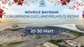 Bakı aeroportu gücləndirilmiş rejimdə çalışacaq 