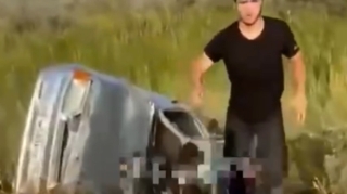 Avtoxuliqanliq edən yeniyetmə qəza törətdi  - VİDEO