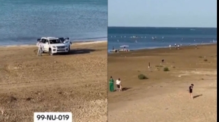 Dəniz kənarında iti vuraraq istirahətinə davam edən şəxs müəyyən olunub - VİDEO 