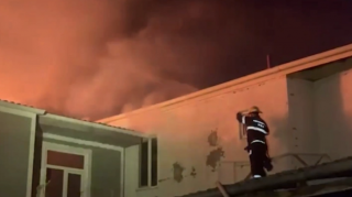 Bakıda ev yandı - Xəsarət alanlar var - VİDEO