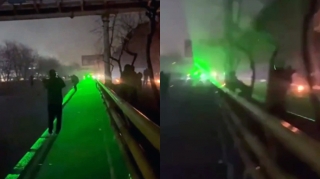 İranda etirazçılara qarşı yaşıl lazerdən istifadə olunub - KİV 