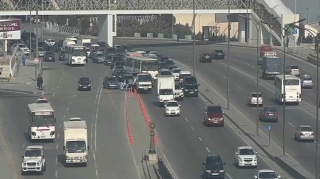 Ziya Bünyadov prospektində qəza olub, sıxlıq yaranıb - FOTO 