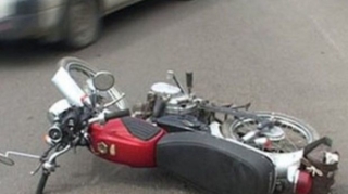 Gəncədə motosiklet aşdı, sürücü xəsarət aldı 