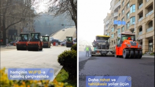 Масштабное обновление дорог в Баку: ремонтные работы продолжаются по 42 адресам - ВИДЕО 