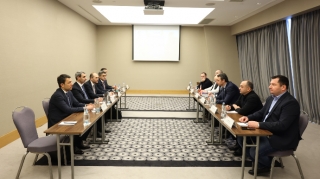 ADY sədri gürcüstanlı həmkarı ilə görüşdü - FOTO