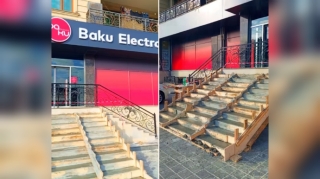 "Bakuelectronics" səkini zəbt edib özünə pilləkən tikdi - SAKİNLƏRDƏN ŞİKAYƏT - VİDEO