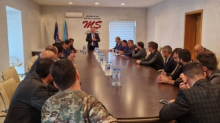 Mətbuat Şurasında Vətən müharibəsində iştirak etmiş jurnalistlərlə görüş keçirildi   - FOTO