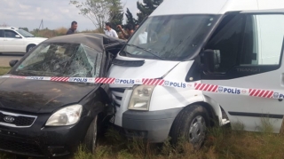 Biləsuvarda qəza - Yaralılar var - FOTO