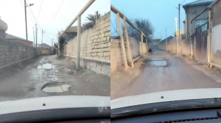 Hövsanın yararsız vəziyyətdə olan küçələri – Şikayətə baxan yoxdur – VİDEO 