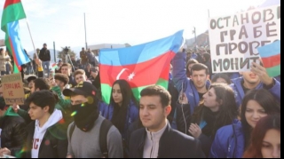 Könüllü gənclər Qarabağda ekoloji aksiyada  - FOTO