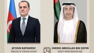 Azərbaycan və BƏƏ XİN başçıları Yaxın Şərqdə vəziyyəti müzakirə ediblər 