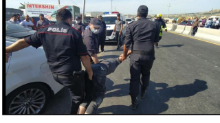 Yanan evə girib oğurluq etmək istədi, polis həbs etdi   - VİDEO