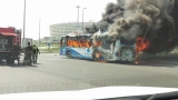Bakıda avtobus belə yandı - FOTO+VİDEO
