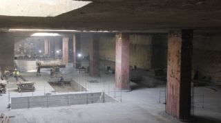 "Bakı Metropoliteni"nin yeni stansiyanın birinci səviyyəsi inşa olunur  - FOTO