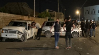 Bakıda yol qəzası olub, bir nəfər xəsarət alıb  - FOTO