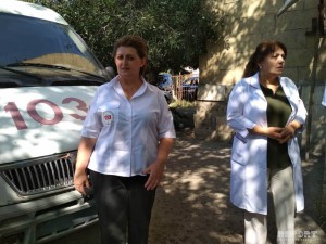 Bərdədə "təcili yardım"ın qadın həkimləri döyülüblər - FOTO