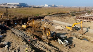 Pirşağı–Novxanı–Xırdalan–M4 yolunda daha bir tunelin tikintisinə başlanıldı – FOTO 