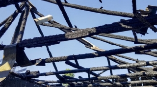 Göyçayda ev yanıb - FOTO 