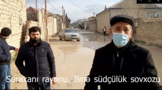 Şəhidin evinə gedən yol bərbad vəziyyətdədir:  Məmurlar söz verir amma...  - VİDEO
