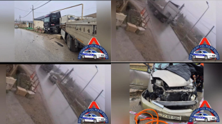 Sürüşkən yol, yüksək sürət və ağır nəticə: 2 nəfəri öldü - REAL VİDEO 