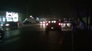 Kürdəmirin zülmətə qərq olan mərkəzi küçə və prospektləri - VİDEO 