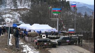 Xankəndi yolunda sülhməramlılara məxsus avtomobillərin hərəkətinə şərait yaradıldı  - VİDEO