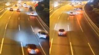 Aeroport yolunda avtomobil texniki nasaz maşına çırpıldı - ANBAAN VİDEO 