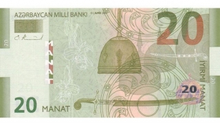 Tədavülə yeni dizaynlı 20 manatlıq əskinaslar buraxılacaq
