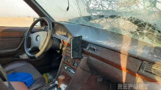 Kürdəmirdə iki avtomobil toqquşdu, yaralılar var   - FOTO